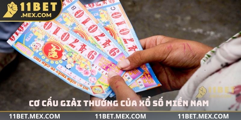 Cơ cấu giải thưởng đầy đủ của xổ số miền Nam